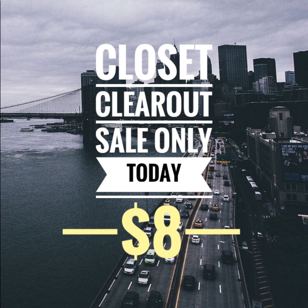 Closet clearout sale